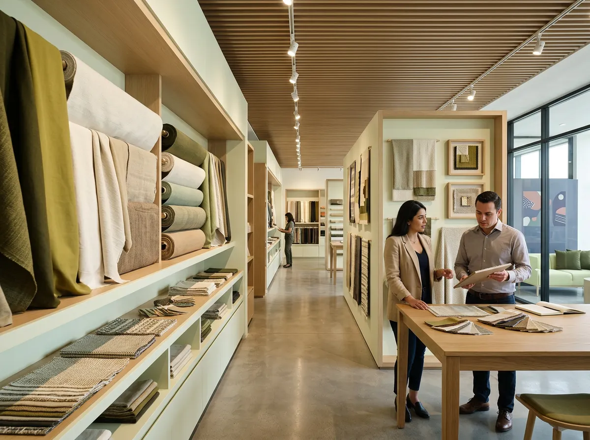 Interior de negocio textil